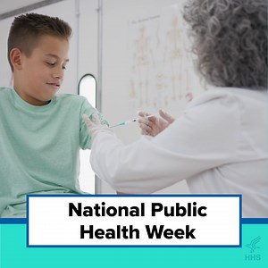Small actions lead to big impacts. This National Public Health Week, let's unite for a common goal — improving public health. Whether it's promoting vaccination, advocating for clean environments, or fostering healthy habits, every effort counts. Together, we can create a healthier and happier future. | U.S. Department of Health and Human Services