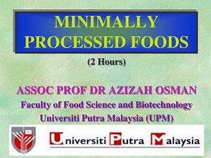 MINIMALLY PROCESSED FOODS - SlideServe