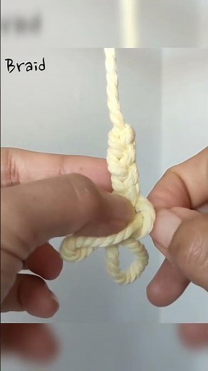 Macrame Single Strand Braid Knot | Macrame End Knot #macrametutorial #diy #macrameknots #macrameknot