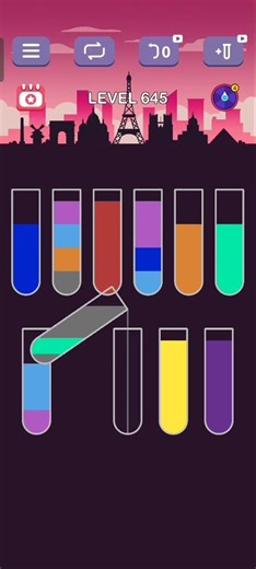 water sort puzzle level 645 guru #games