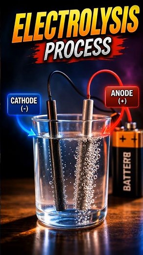 New Electrolysis process experiment #shorts #viral #experiment