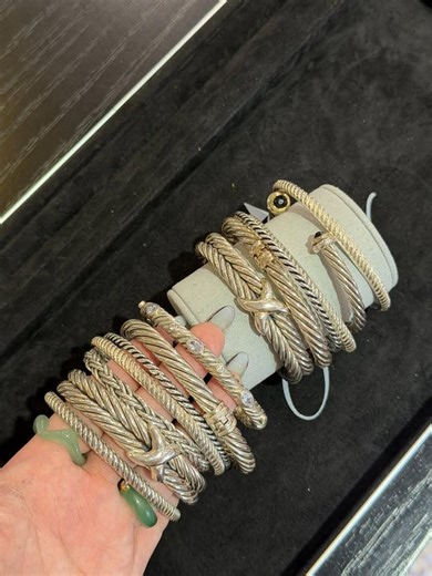 Mixed Cable & Designer Style Bangles Jewelry Lot .925 Sterling Silver 274.8g - Etsy