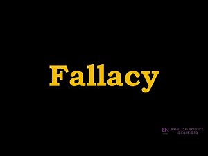 Fallacy - Meaning, Pronunciation, Examples | How to pronounce Fallacy in American English