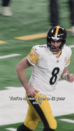 42-year-old has speed and chirps 😭 #aaronrodgers #pittsburghsteelers #nfl #micdup