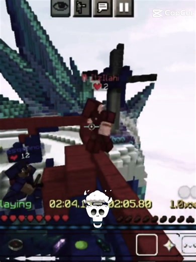 Insane block clutch #minecraft #shorts #venitynetwork