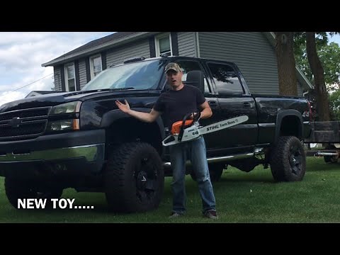 STIHL MS271 Farm Boss First Time Cutting!