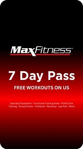 🔥 Your fitness journey starts now at Max Fitness! 🔥 Enjoy a FREE 7-Day Pass and see everything we have to offer: ✅ Specialty Equipment & Functional Training Areas ✅ PUSH Zone Training ✅ Group Fitness Classes ✅ Childcare & Recovery Amenities ✅ Lap Pool & More No cost. No commitment. Just 7 days of unlimited workouts — on us! | Max Fitness Warner Robins