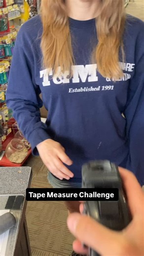 Three of us tried a tape measure challenge. How many of us do you think nailed it? | T & M Hardware and Rental