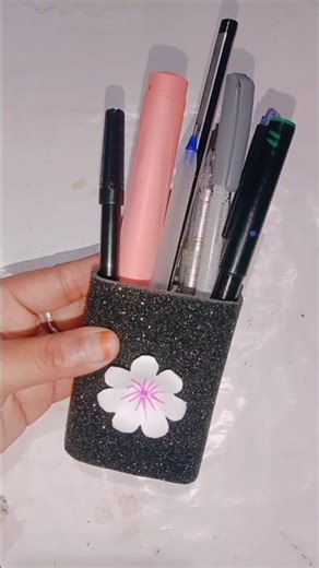 DIY cute pen holder/ DIY pencil stand/#diy