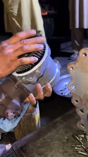 Installing an Air Compressor on a Six-Cylinder Diesel Engine#mechanic #viral #usa...