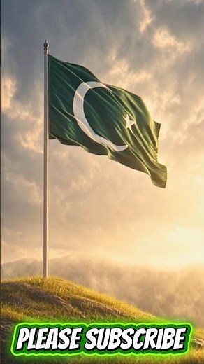 Pakistani Flag Waving on Hilltop 🌄 | Beautiful Sunset Pakistan Scene | 4K Cinematic #shorts #reels
