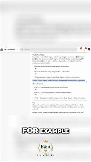 If a credit inquiry can’t be verified, it can’t stay. Here’s the key move: Ask whether the inquiry is supported by an FTC report or affidavit. If they say no — that’s confirmation it’s unauthorized and must be reversed. This is about knowing the right questions to ask. 👉 Watch till the end to understand the process 👉 Comment “INQUIRY” if you want more credit dispute strategies 👉 Subscribe for practical credit education #CreditRepair #CreditInquiries #ConsumerRights #CreditEducation #Financial