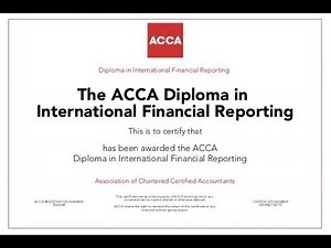 ACCA DipIFR IFRS Diploma lec 9 - 4 شرح دبلومة معايير التقارير المالية الدولية باحدث تعديلات