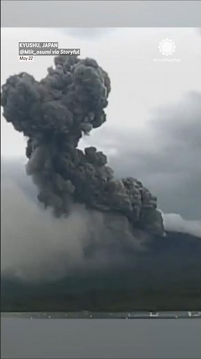 Japan Volcano Suddenly Erupts on Webcam