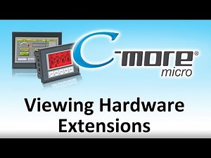 C-more Micro HMI Viewing Hardware Extensions from AutomationDirect