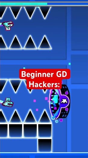 Beginner GD Hackers be like: #geometrydash #gaming #shorts #games #gdlevel