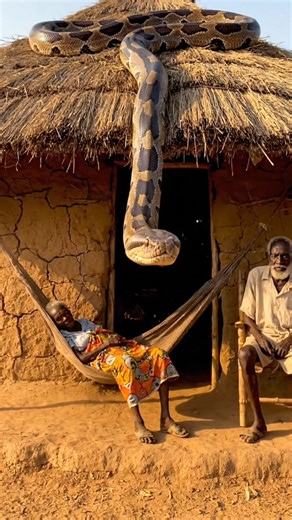 “Giant Python on the Roof | Seconds Before Disaster 😱🐍”#shorts #giantpython#snakeattack