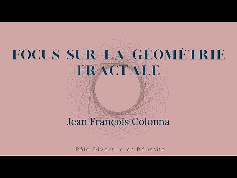 "Focus sur la géométrie fractale", par Jean-François Colonna