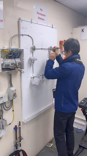 Level 2 Homestudy Electrical Students practicing Testing Radial...