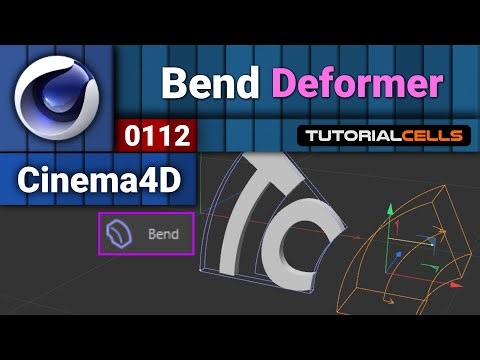 0112. bend deformer in cinema 4d