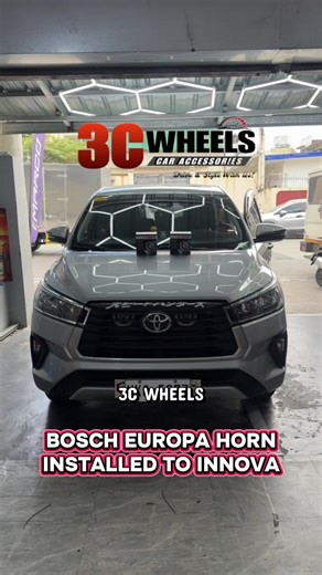 BOSCH EUROPA HORN INSTALLED TO TOYOTA INNOVA #3cwheelscaraccessories #innovaaccessories