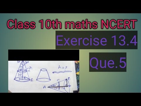 Class 10th Maths (NCERT) Exercise 13.4||Question number 5..