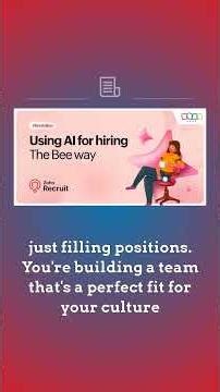 Meet Zia - Bee's favorite AI assistant in hiring