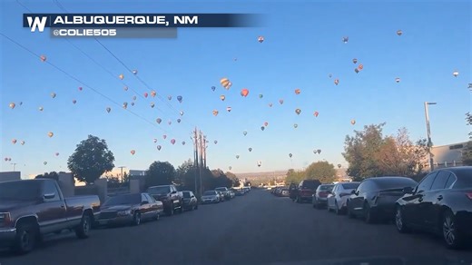 8.2K views · 289 reactions | The Albuquerque International Balloon Fiesta is in full swing! Skies are clear for now, but a surge of moisture moving into New Mexico later this week could ground some balloon launches. | WeatherNation | Facebook