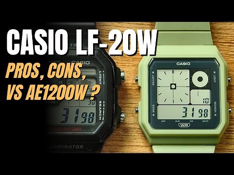 Casio LF-20 Review, Pros, Cons vs AE-1200W ( LF-20W Twin Graph review)