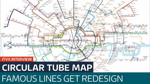 London's famous Tube map gets an eye-catching circular redesign - Latest From ITV News