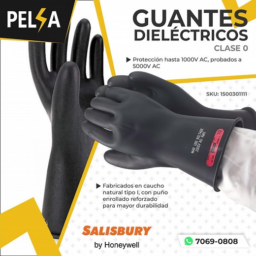 Guantes Dieléctricos Clase 0 Salisbury de Honeywell