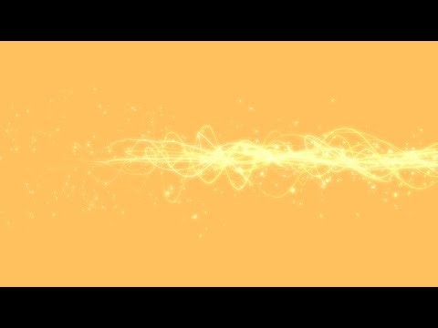Stock Video - Winding Light Effects and Particles on Orange Background