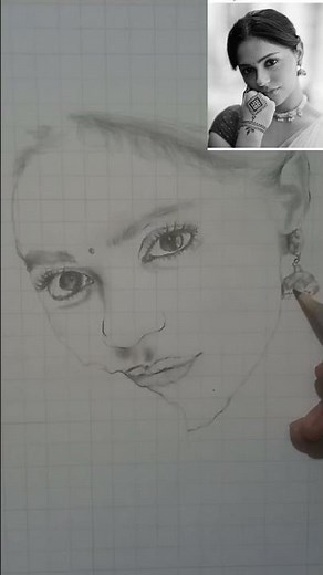 Aneet Padda Drawing ✨ work in progress #aneetpadda #sketch #shorts