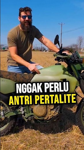 Motor Perang Pakai Mesin Diesel? Kawasaki KLR650 Diesel