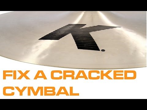 Broken Cymbals - cymbal repair - fix a cracked cymbal