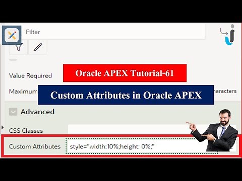 Oracle APEX Tutorial(61)-Custom Attributes in Oracle APEX | Javainhand