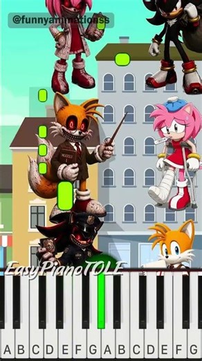 Shadow Tails and Emma Rose help the residents - Piano Tutorial