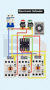 Star-Delta Reduced Voltage Starter Wiring Diagram Explained #ElectricalTips #DIYElectric #ElectricProjects #HomeElectrical #TechTutorial #LifeHacks #ElectricalHack #ElectricalEngineering #MotorControl #ThreePhaseMotor #IndustrialAutomation #ElectricalSafety #EngineeringTraining #ControlPanelDesign | Elecctronic Defender