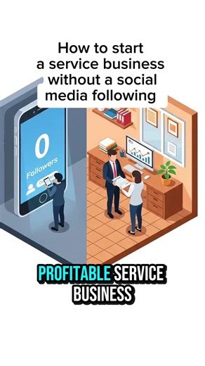 How to a service business without a social media following. Follow @onlineschoolofbusiness for more for more financial literacy and wealth-building tips. • • • • • • • • • • #money #entrepreneurship #smallbusiness