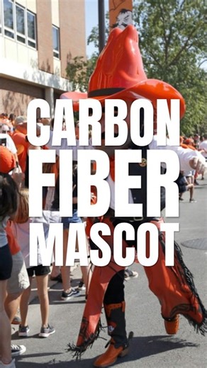 CARBON FIBER MASCOT #carbonfiber #engineering #pistolpete