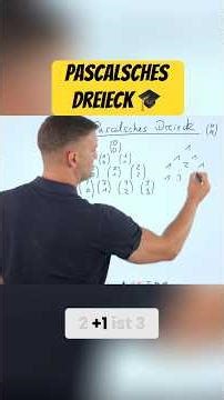 Pascalsches Dreieck 🎓 #mathebydanieljung #shorts