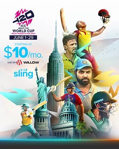 Watch the ICC Men's T20 World Cup 2024 LIVE | Sling TV Desi