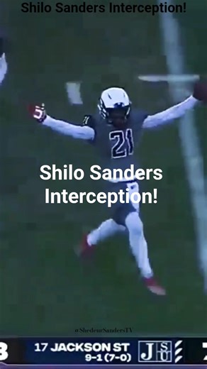 Shilo Sanders Interception!