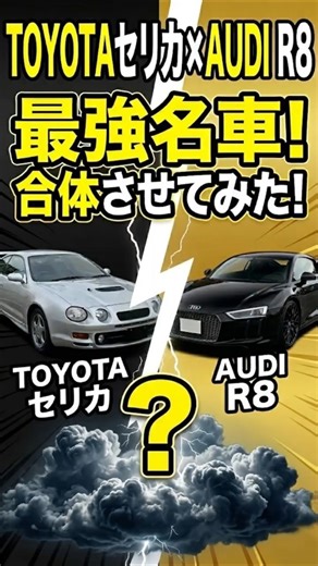 【TOYOTA セリカ×AUDI R8が合体したら！】最強のお洒落遺伝子を受け継ぐ車作ってみた！ #カスタムカー