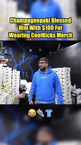 14K views · 197 reactions | Champagnepaki BlessedHim With $100 ForWearing CoolKicks Merch  | Coolkicksla | Facebook