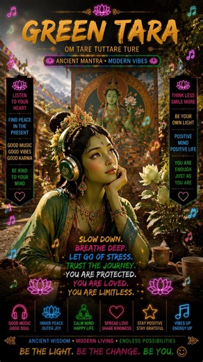 Green Tara 🪷 Inner Peace • Compassion • Positive Energy