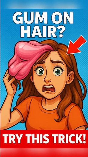 Trick Removes Gum from Hair Instantly!