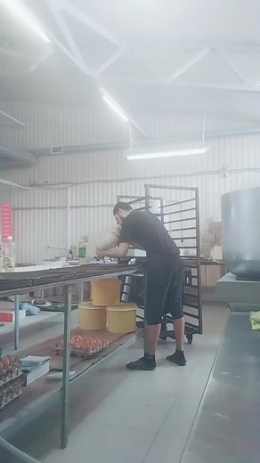 Food Packaging Process in an Industrial Kitchen