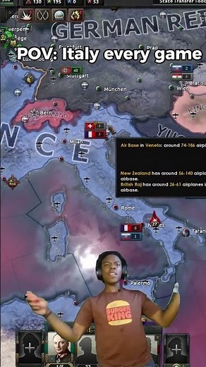 ITALY EVERY HOI4 GAME... #heartsofiron4 #hoi4meme #hoi4