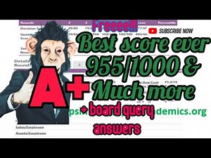 955 points out of 1000 COMP XM answers round 1 to 4